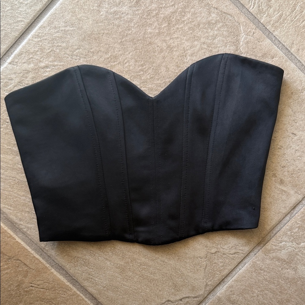 Zara Black Strapless Top